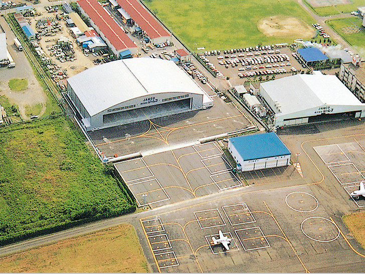 SDJ格納庫　航空写真